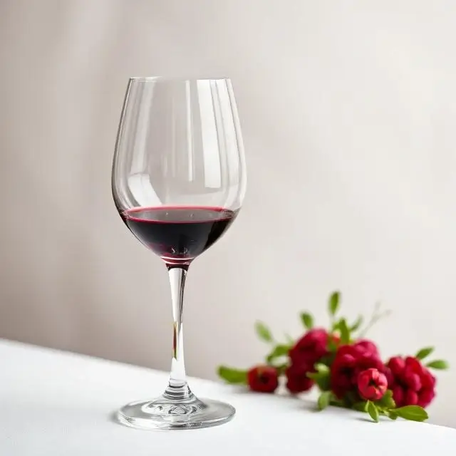 Classic elegant wine glass.